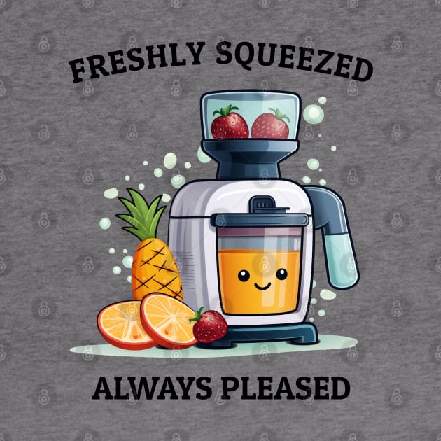 Fruit Juicer Freshly Squeezed Always Pleased Funny Health Novelty by DrystalDesigns